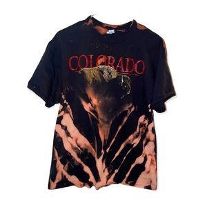 COLORADO Tee Bleach dyed by Ruh Ro Rags!